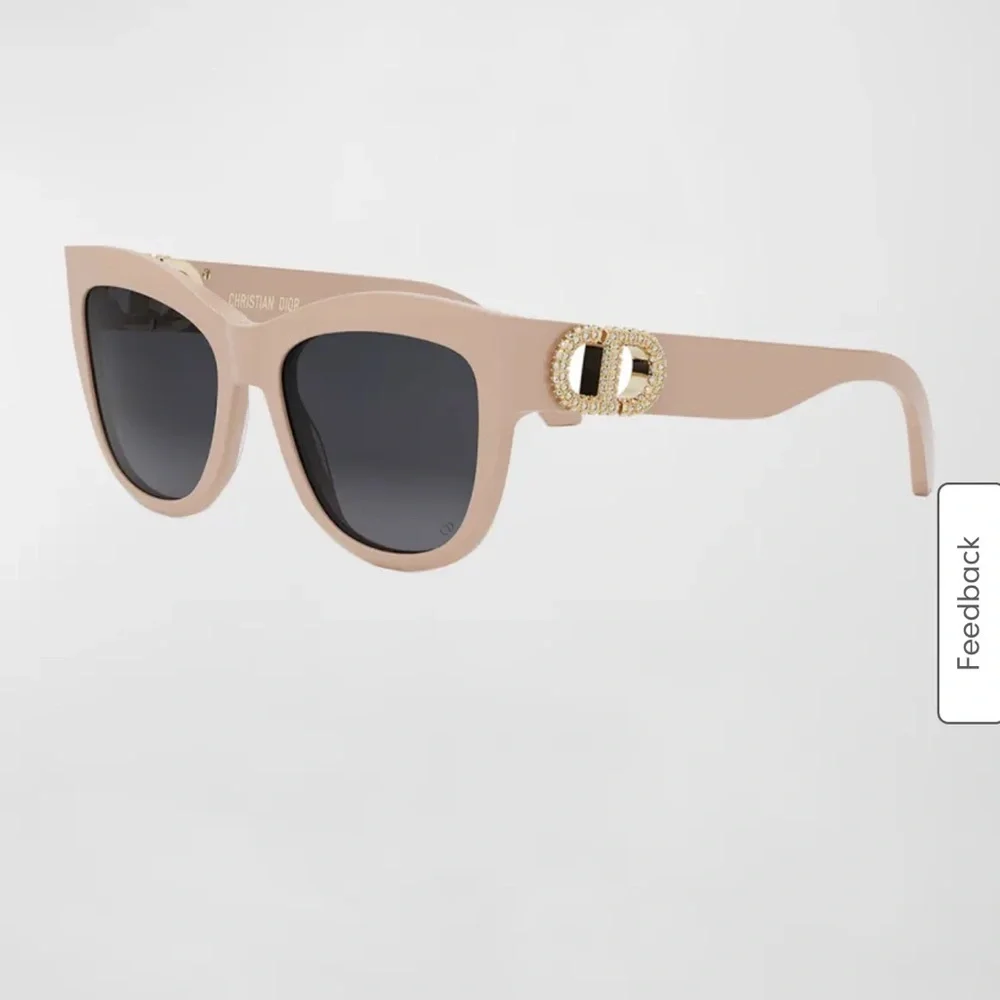 Authentic Christian Dior 30 Montaigne B4I Crystal Sunglasses Nude Pink CD